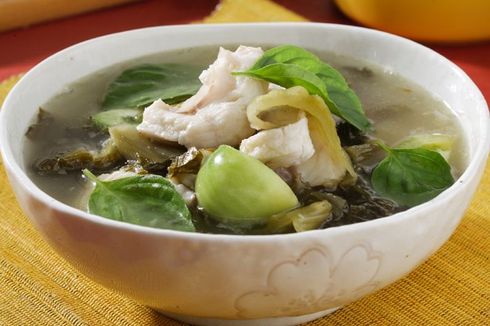 Resep Sup Ikan Kakap Sawi Segar, Lauk Praktis dan Sehat Saat Flu