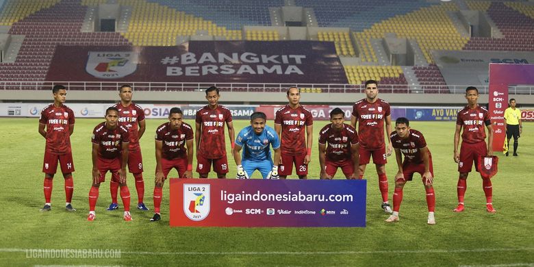 Skuad Persis Solo pada laga pembuka Liga 2 2021-2022, Minggu (26/9/2021) melawan Putra Safin Group (PSG) di Stadion Manahan.