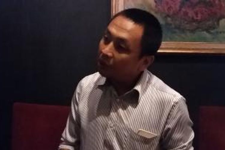 Direktur Indonesia Parliament Centre (IPC) Sulastio, saat ditemui dalam diskusi Koalisi Masyarakat Sipil Kawal Pilkada di Cikini, Jakarta Pusat, Selasa (5/5/2015).