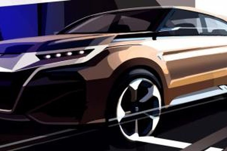 Konsep SUV terbaru Honda akan tampil di Shanghai Auto Show 2015.
