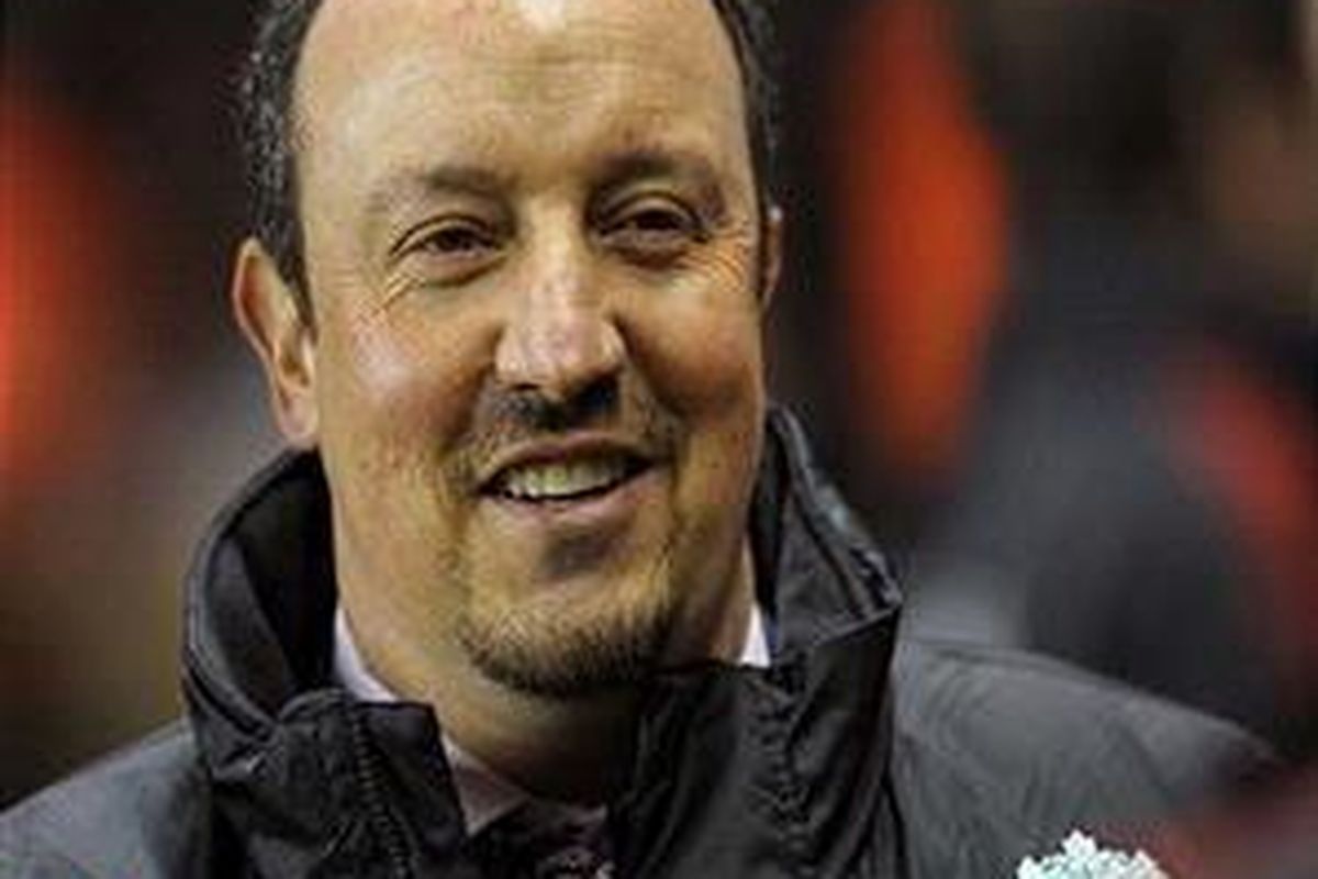 Pelatih Liverpool, Rafael Benitez.
