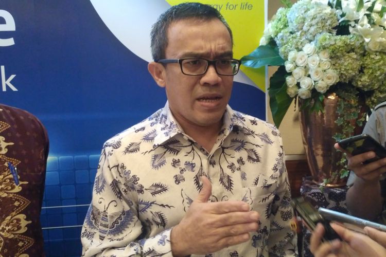 Direktur Keuangan PGN Said Reza Pahlevy saat ditemui di Jakarta, Selasa (3/7/2018).