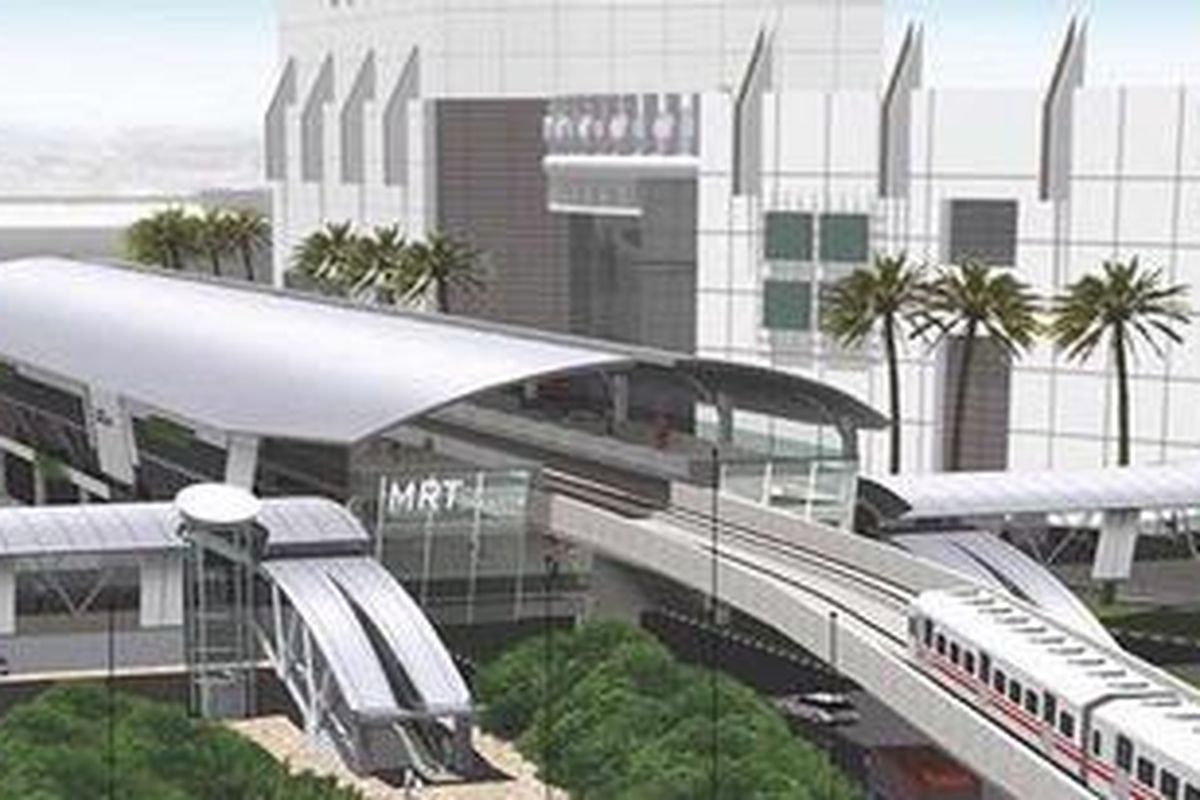 Maket proyek MRT Dukuh Atas - Lebak Bulus