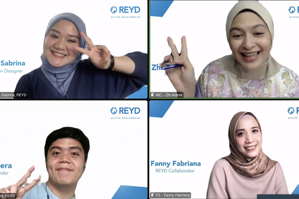 Peluncuran REYD Active Muslimwear secara virtual, Rabu (6/4/2022)