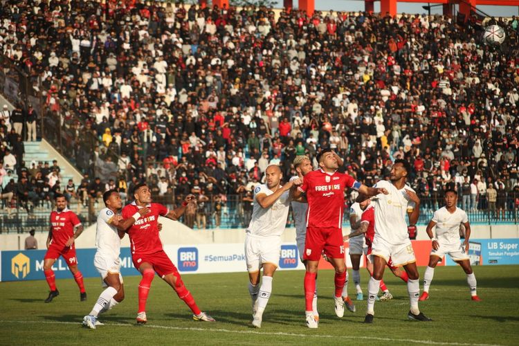 Pertandingan pekan pertama Liga 1 2022-2023 antara Persis Solo dan Dewa United di Stadion Moch. Soebroto, Magelang, Senin (25/7/2022) sore WIB.