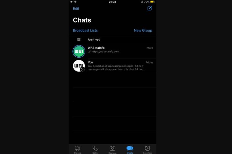 WhatsApp Uji Coba Fitur WA Status Agar Muncul di Ruang Obrolan