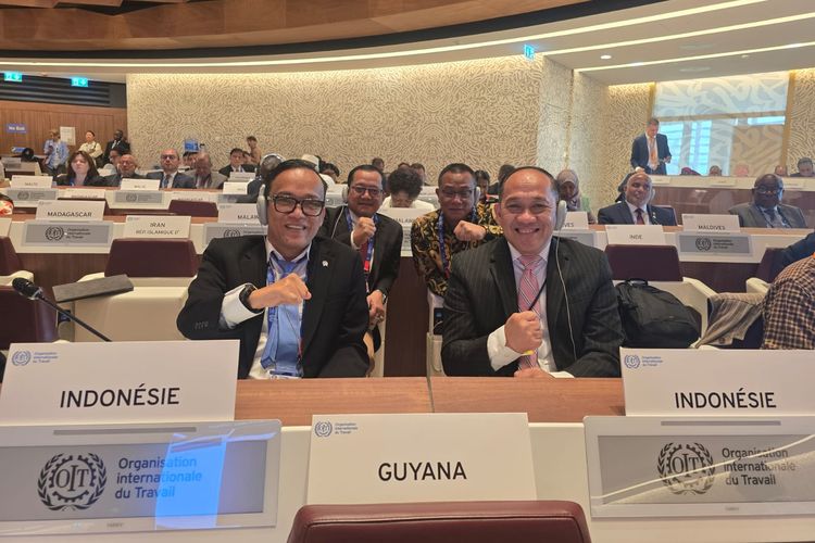 Wakil Menteri Ketenagakerjaan (Wamenaker) Immanuel Ebenezer menghadiri pembukaan Konferensi Perburuhan Internasional (International Labour Conference/ILC) ke-113 yang berlangsung pada 2?13 Juni 2025 di markas besar International Labour Organization (ILO) dan Kantor Perserikatan Bangsa-Bangsa (PBB) di Jenewa, Swiss.
