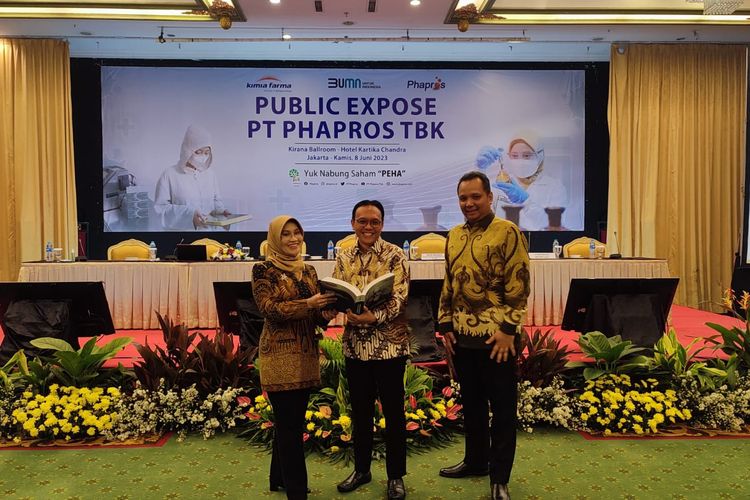 PT Phapros Tbk atau PEHA menggelar Rapat Umum Pemegang Saham Tahunan (RUPST) dan public expose, di Jakarta, Kamis (8/6/2023).