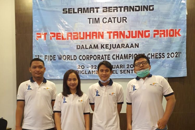 Tim catur PT Pelabuhan Tanjung Priok (PTP) berhasil keluar di peringkat ketiga turnamen perdana World Corporate Chess Championship 2021