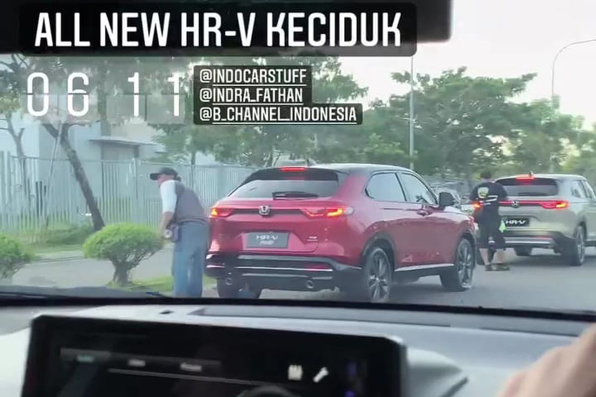 Honda All New HR-V yang diduga versi facelift sedang melakukan pengambilan gambar