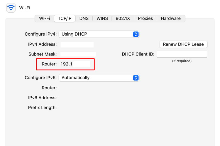 Ilustrasi cara mengetahui IP Address WiFi di Mac.