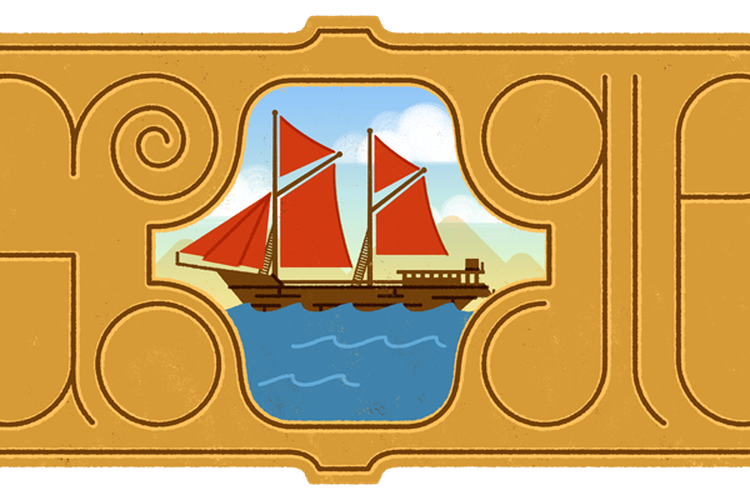 Kapal Pinisi jadi Google Doodle hari ini, Kamis (7/12/2023).