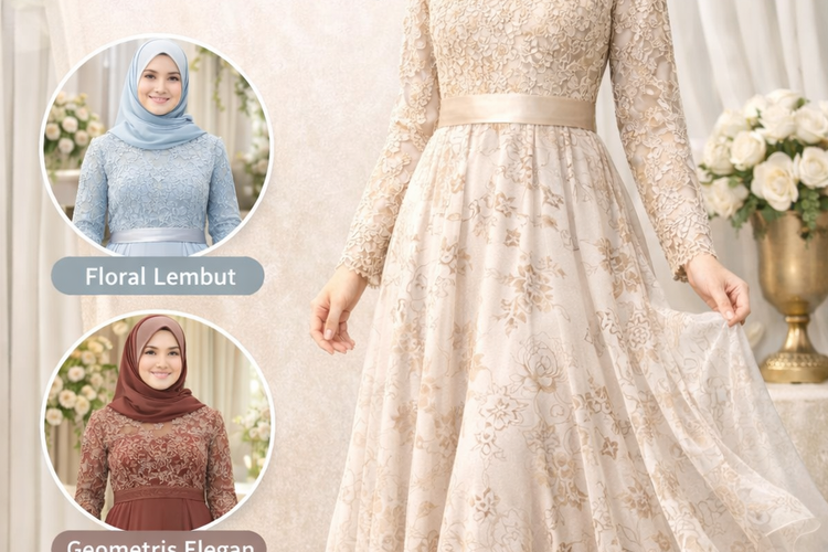 Kombinasi Model Brokat dan Motif Minimalis