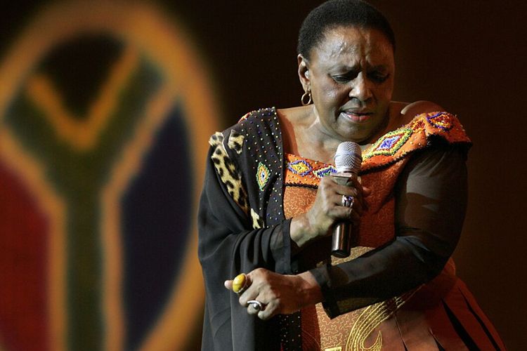 Penyanyi asal Afrika Selatan, Miriam Makeba.
