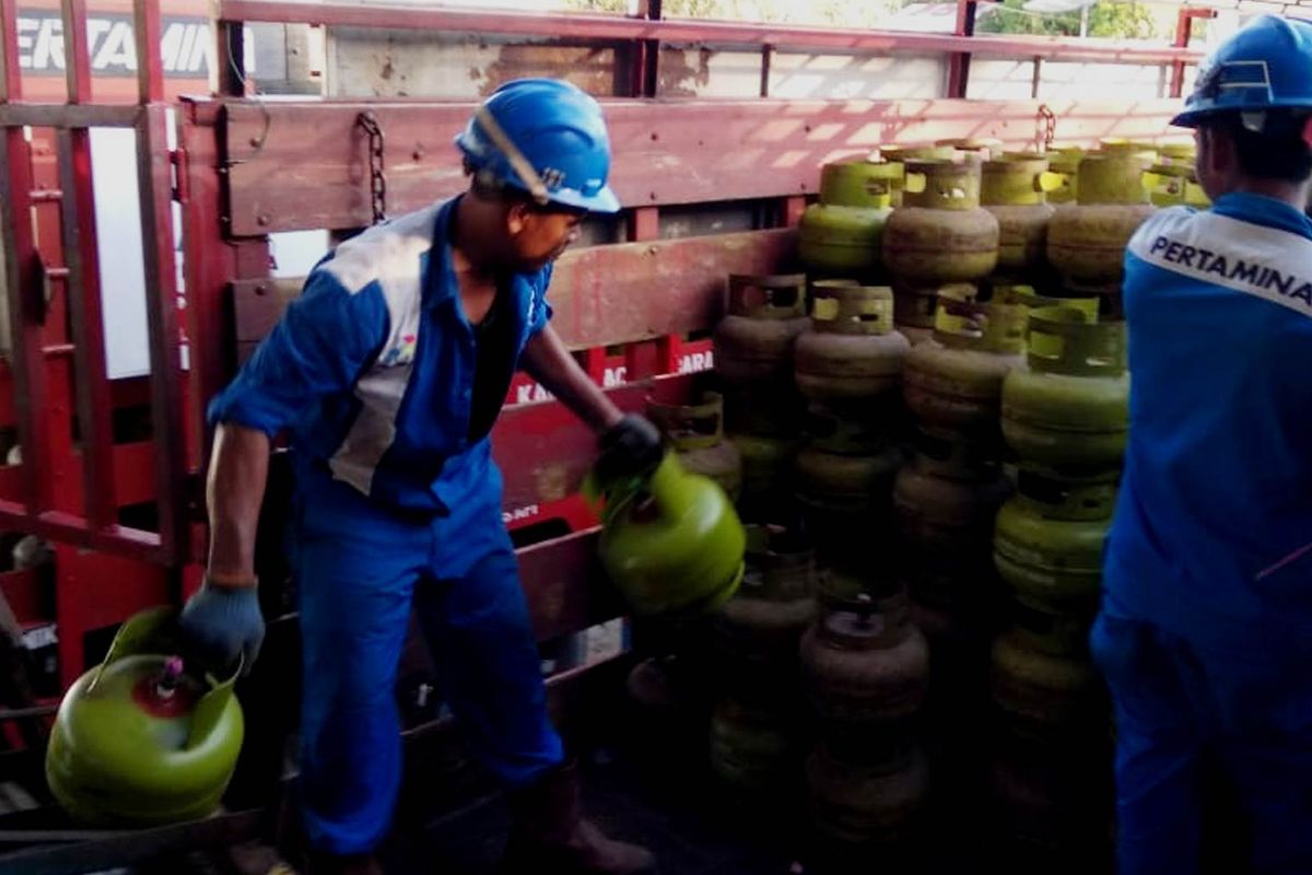 Pertamina Salurkan 430.000-an elpiji ke 9.150 pangkalan di Sumut mulai awal Ramadhan, Rabu (15/5/2019)