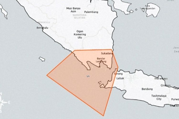 Update: Abu Vulkanik Anak Krakatau Masih Bergerak, Berpotensi Lintasi Lampung Selatan hingga Banten