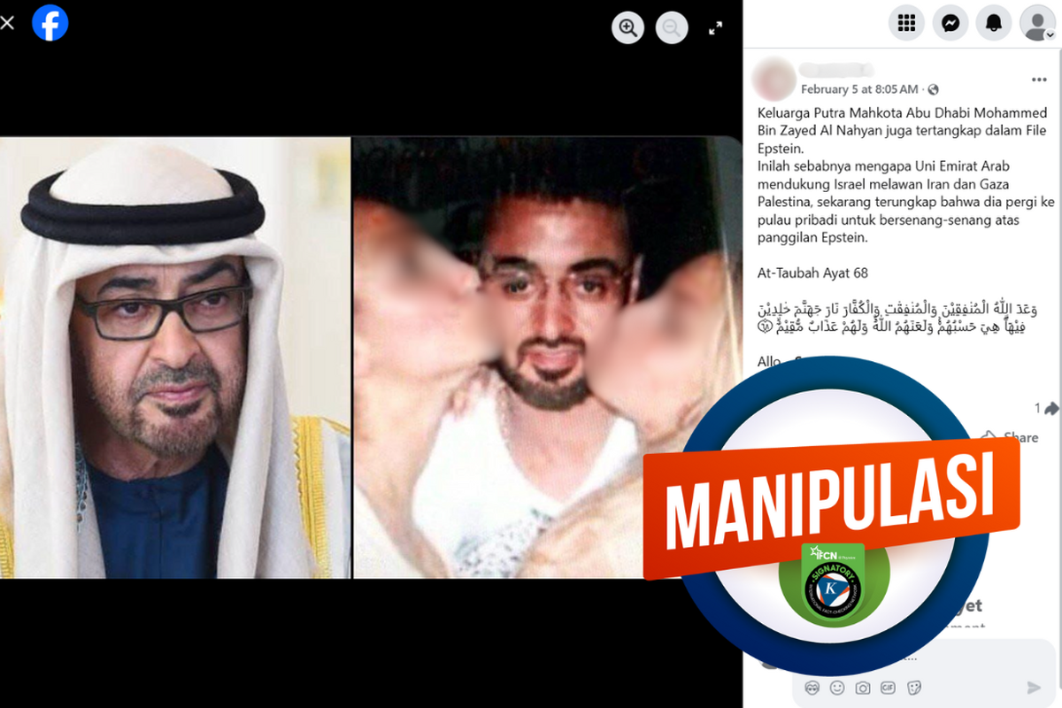 Foto MBZ Dicium Perempuan Beredar, Dikaitkan dengan Kasus Epstein