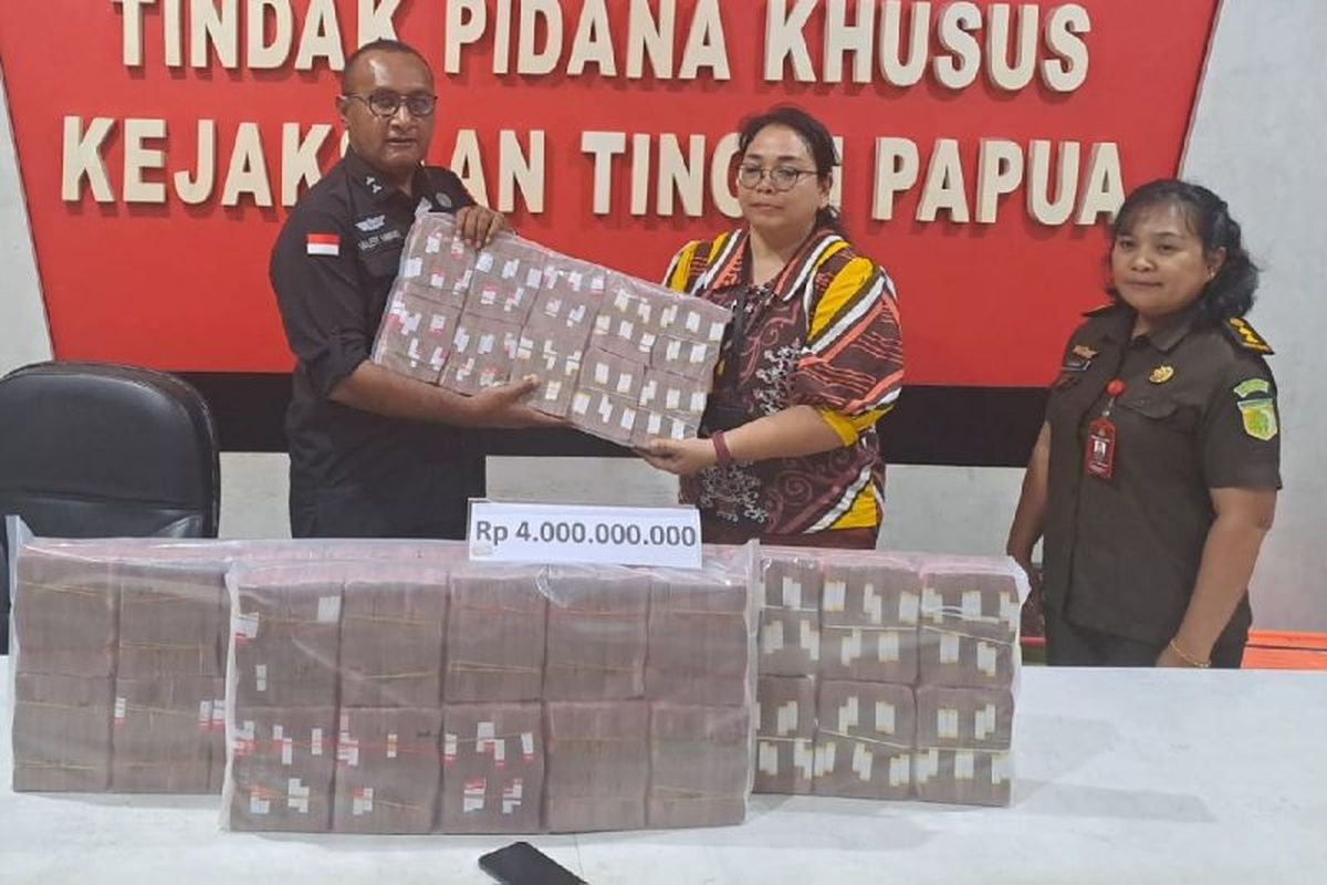 Kasus Korupsi PON Papua, Kejati Sita Uang Rp 4 miliar