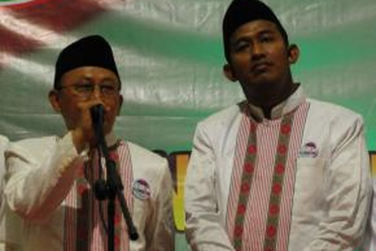 A. Busyro Karim dan Achmad Fauzi, calon Bupati dan Wakil Bupati Sumenep yang diusung oleh PKB, PDIP dan NasDem. 