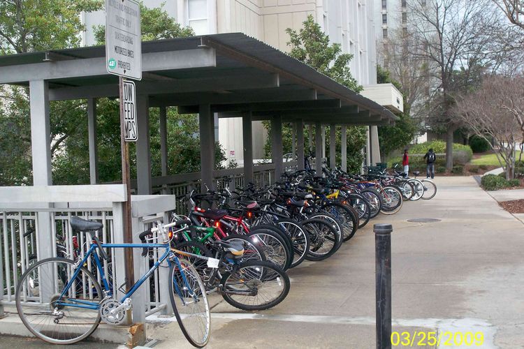 Area parkir sepeda yang ada di Amerika.