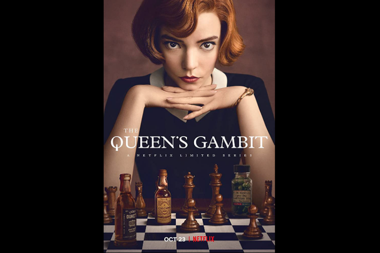 Anya Taylor-Joy dalam mini seri The Queens Gambit (2020).