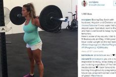 Hamil 6 Bulan, Wanita Ini Angkat Beban 40 Kilogram