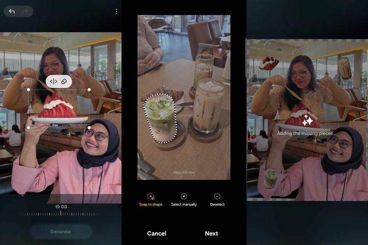 Tutorial edit foto Gen Z langsung dari HP Samsung pakai Generative Edit.