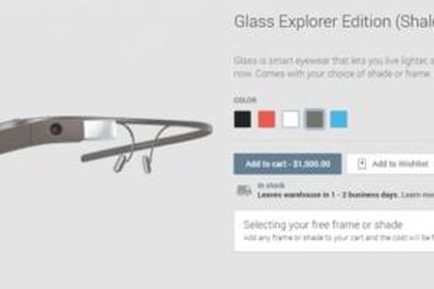 Google Glass Kini Dijual Online