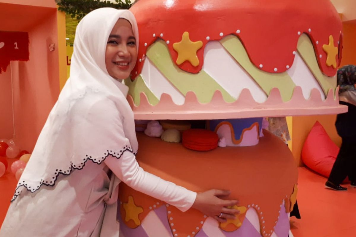 Artis peran Chacha Frederica saat ditemui di House of Sweet, Pasific Place, SCBD, Jakarta Selatan, Rabu (16/1/2019).