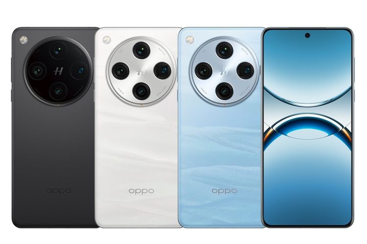 Oppo Find X8 Pro tersedia dalam warna Hoshino Black, Cloud White, dan Sky Blue. 
