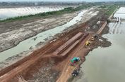 Cegah Jebol Berulang, Proyek Pembangunan Tanggul Sungai Wulan Demak Gunakan Struktur 'Retaining Wall'
