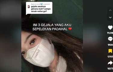 Tangkapan layar Della Hiariej yang divonis gagal ginjal stadium akhir.