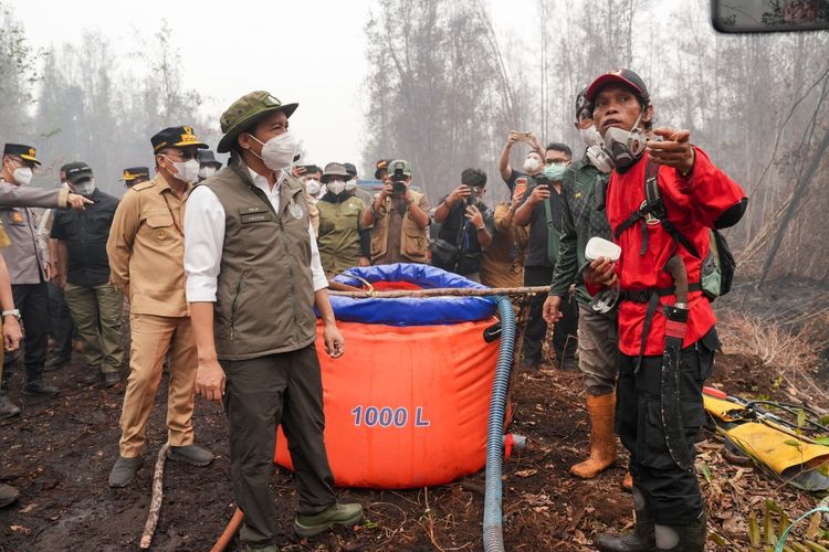 Menhut Ungkap Strategi Pemadaman Karhutla di TN Sebangau: Hadang Pergerakan Api