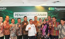 Sinergi BUMN, BRI dan Pegadaian Lakukan Kerja Sama Pengembangan Bisnis