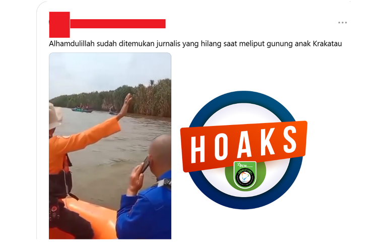 [VIDEO] Muncul Hoaks Jurnalis Hilang Saat Liput Erupsi Anak Krakatau Ditemukan 12 September 2026