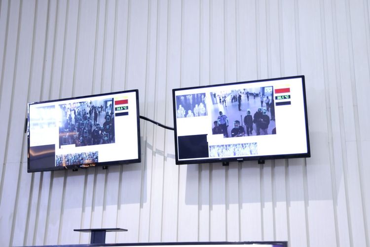 Peluncuran Sistem Deklarasi All Indonesia untuk bandara dan pelabuhan Indonesia di Bandara Internasional Soekarno-Hatta, Jakarta, Rabu (1/10/2025).