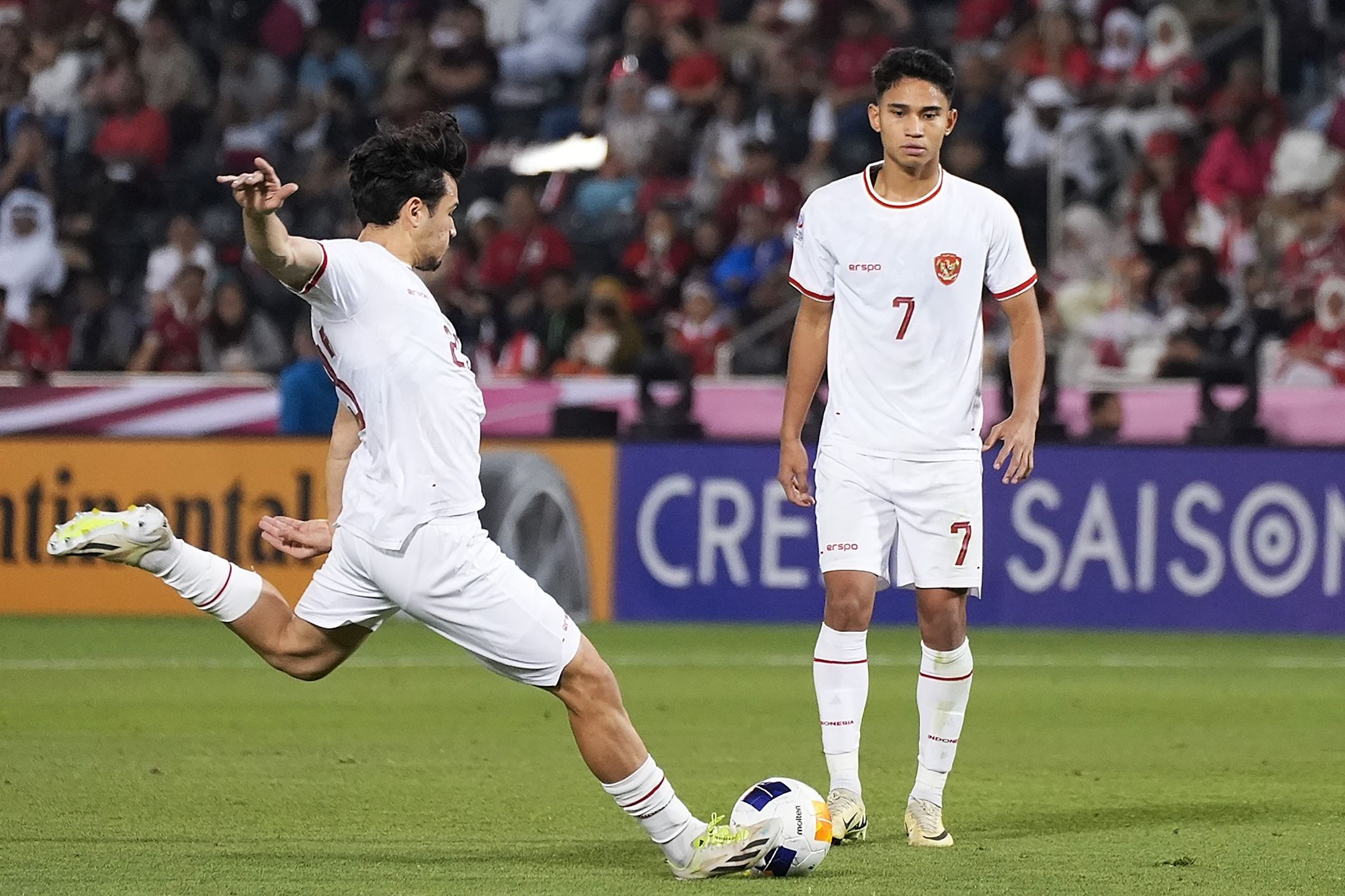 HT Indonesia Vs Yordania 2-0: Penalti Marselino dan Gol Indah Witan Bawa Garuda Muda Unggul