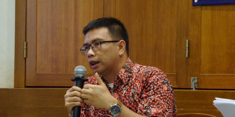 Direktur Eksekutif ICJR Supriyadi Widodo Eddyono dalam diskusi di Jakarta, Minggu (8/10/2017).