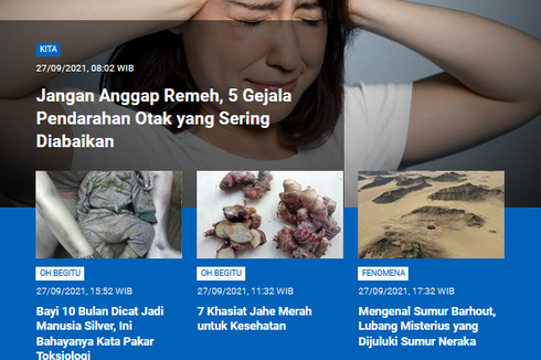 [POPULER SAINS] Gejala Pendarahan Otak yang Jangan Diabaikan | Bahaya Cat yang Dipakai Manusia Silver