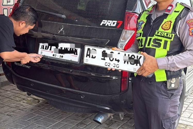 Ramai Pajero Gunakan Pelat Nomor Jorok di Sragen, Polisi Tilang dan Sita STNK