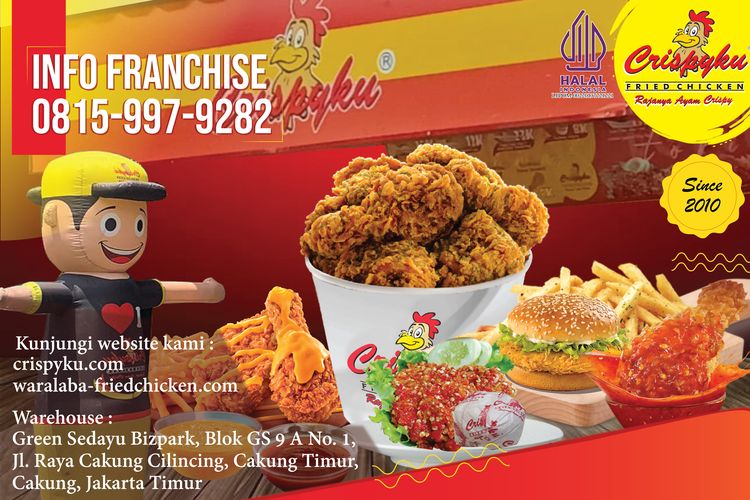 Crispyku Fried Chicken menyediakan sejumlah paket franchise dengan harga terjangkau. 

