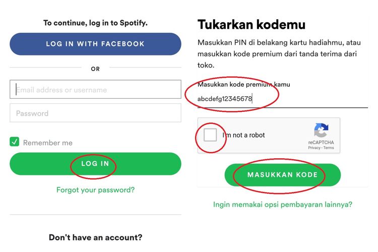 Cara beli paket spotify