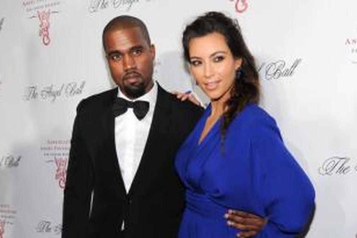 Kanye West dan Kim Kardashian.