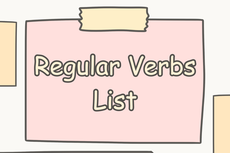 70 Regular Verbs beserta Artinya