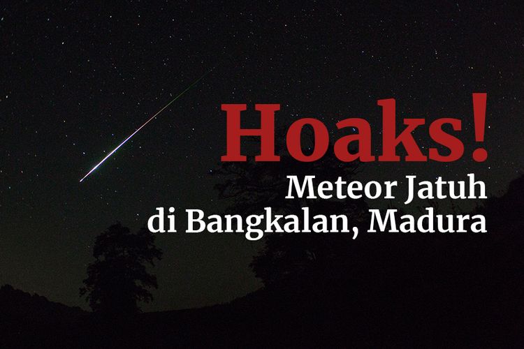 HOAKS! Meteor Jatuh di Bangkalan, Madura
