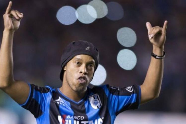 Ronaldinho kini bermain untuk klub Meksiko, Queretaro.