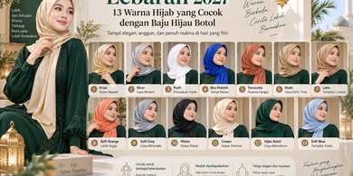 Tren Baju Lebaran 2027: Hijau Botol Cocok dengan 13 Warna Hijab Ini