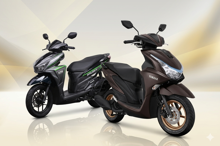 Selisih Rp 2 Jutaan, Pilih Kawasaki Brusky 125 atau Yamaha FreeGo 125?
