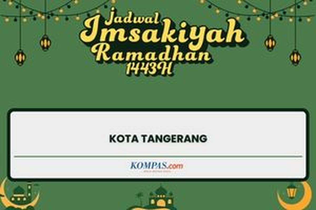 Jadwal Imsakiyah Ramadhan 1433 H untuk wilayah Kota Tangerang.