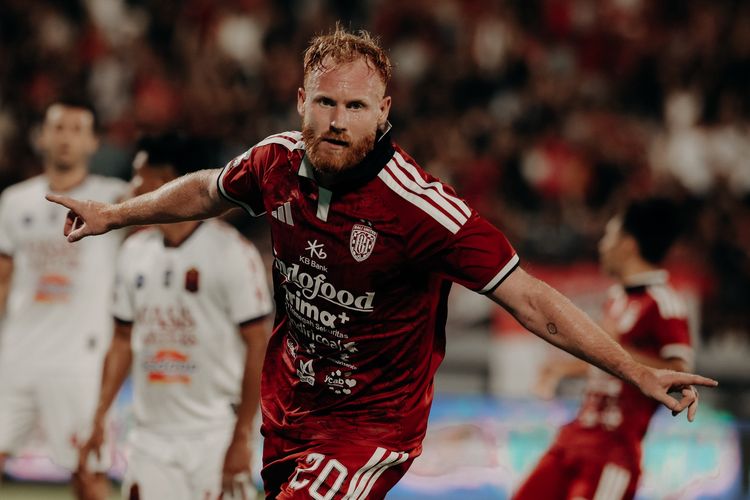 Jort van der Sande Cetak Hattrick untuk Bali United, Percaya Gol Akan Datang
